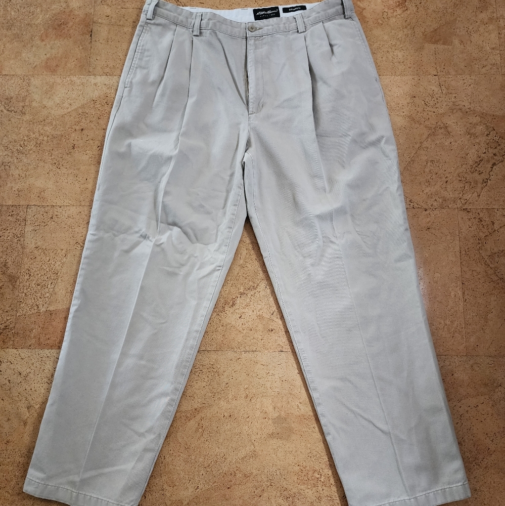 Eddie Bauer Relaxed Fit Khaki Tan Men's Pants 38 x 31